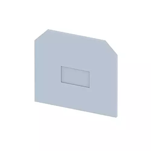 GENERIC KUT6 End Plate (KPX) 1000 V Voltage 41 A Current 6 mm² Wire Size 0.8 Nm Torque, Grey (Set of 50 Pcs)