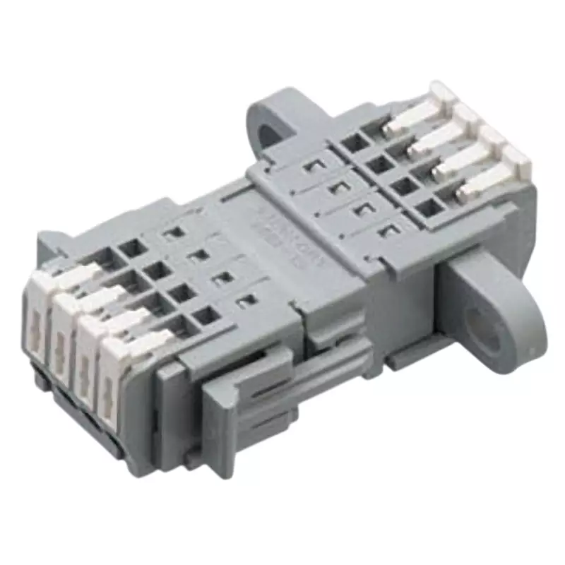 Sato Parts Screwless Terminal Block 8 Pole 100 mΩ or more (DC500 V), SL-4000-ASV-8PGY
