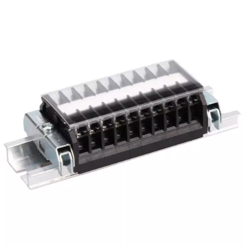 Toyo Giken Assembly Terminal Block Self-Up 1 Stage 7 mm Spacing DIN35 mm 99 Pole, PTL-10-99P