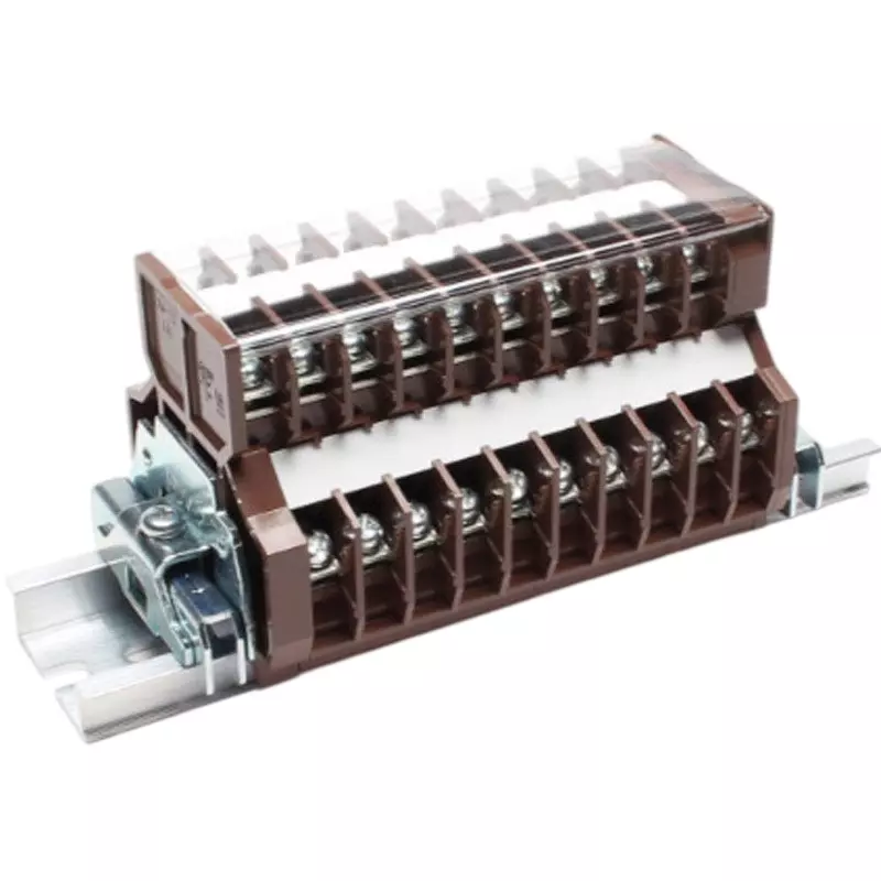 Toyo Giken Assembly Terminal Block Screw Up 8 mm Spacing DIN35 mm M3.5 Screw, PUWL-20AG-20U