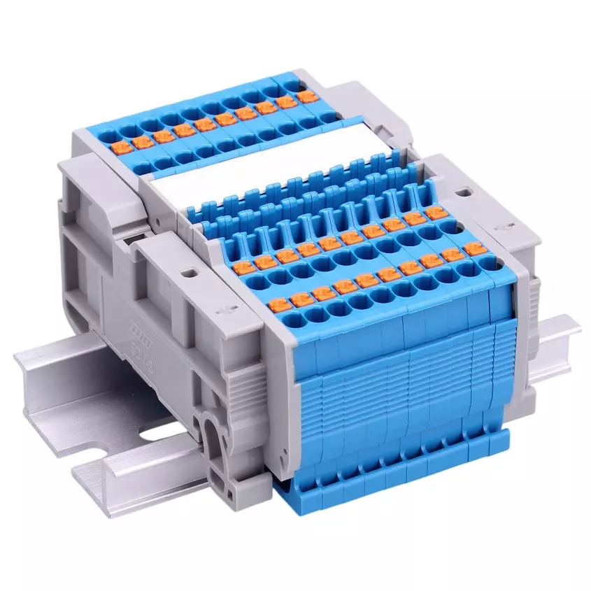 Toyo Giken Spring Lock 3.5 mm Terminal Spacing 1 Stage 77 Pole 10 to 11 mm Wire Stripping Length, VTXL-1.5/4BL-77P