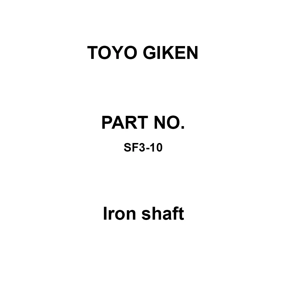 Toyo Giken Iron Shaft Iron 3×1000 mm for RTK-10M, SF3-10