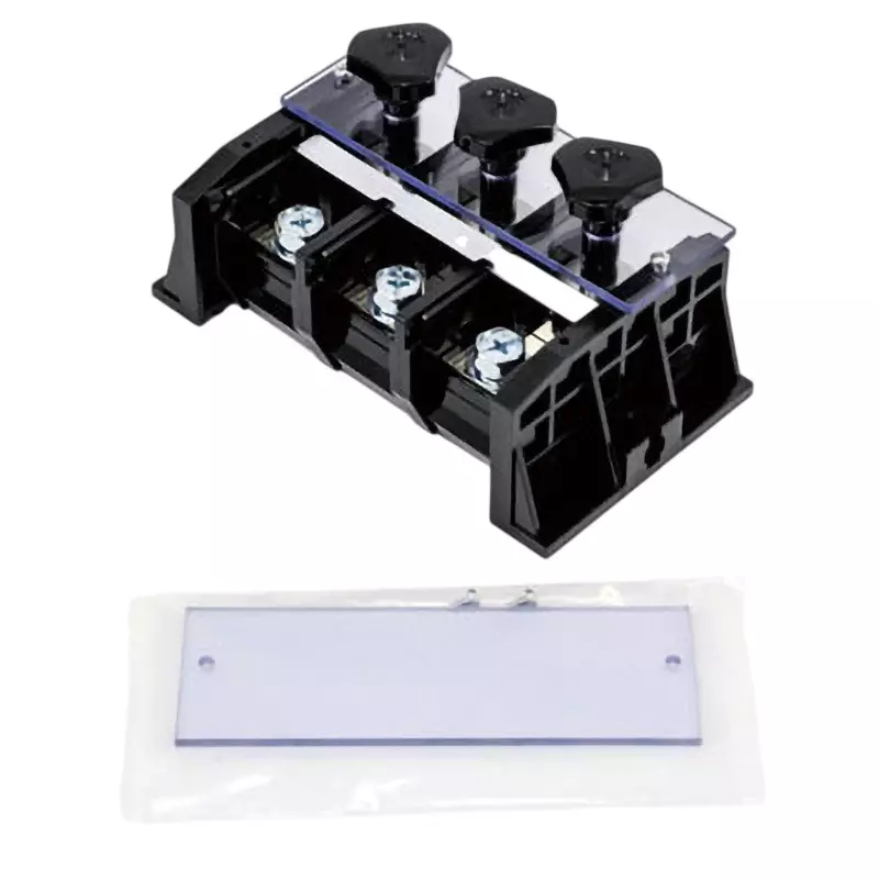 Toyo Giken Temporary Knob Terminal Block (NW Series) 600 V AC/DC screw 3 Pole, NW-203CT