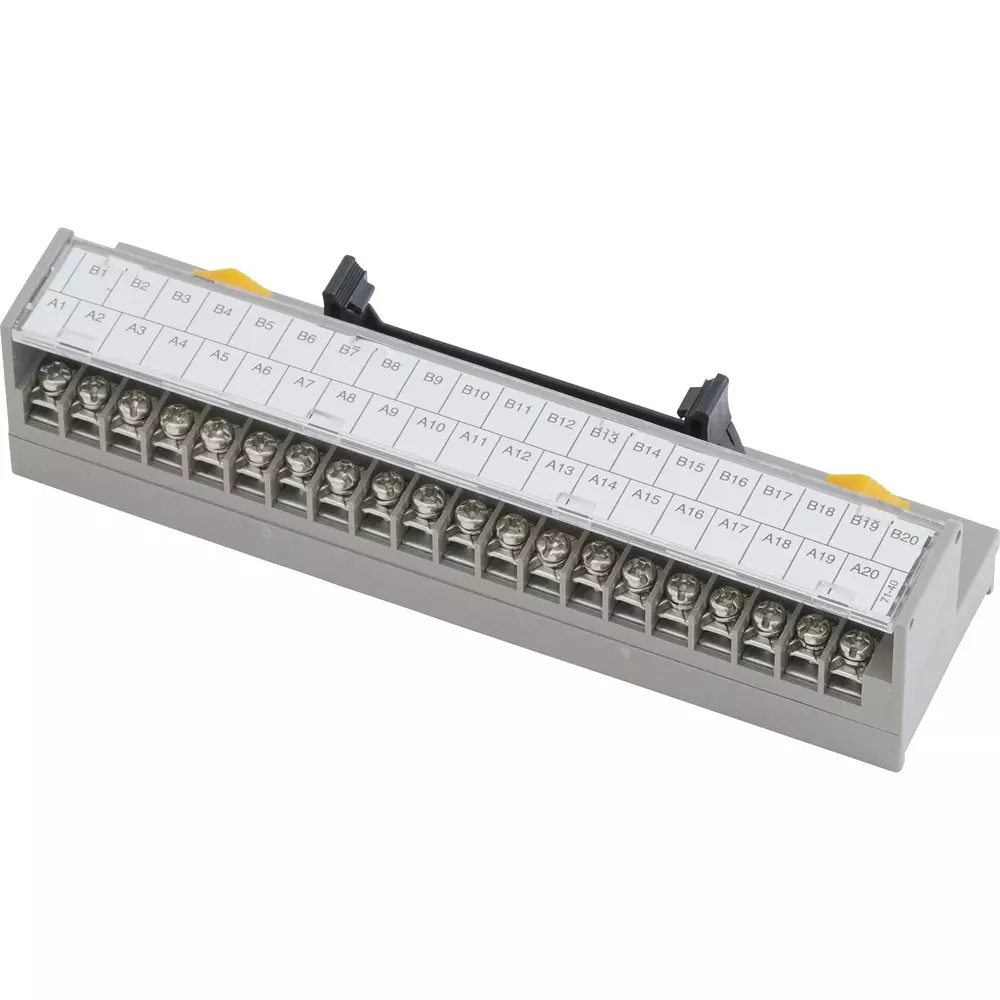 Toyo Giken Connector Terminal Block (PCN7 Series) 125 V AC/DC Screw / Flat 40 Pole, PCN7-1T40