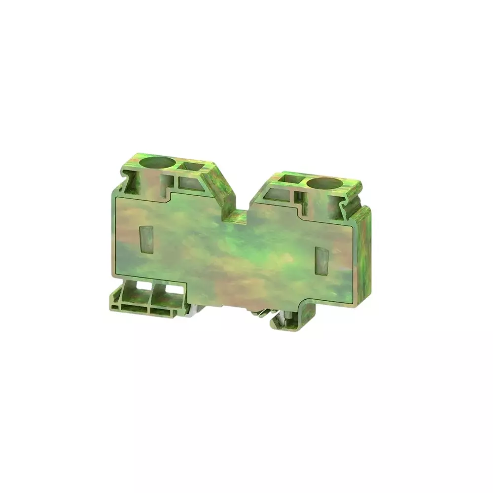 Connectwell Screw Clamp Fuse Terminal Block 4 mm² Wire Size 2 Level 110–240 V DIN Rail Mount Polyamide, DDFL4L110-240V