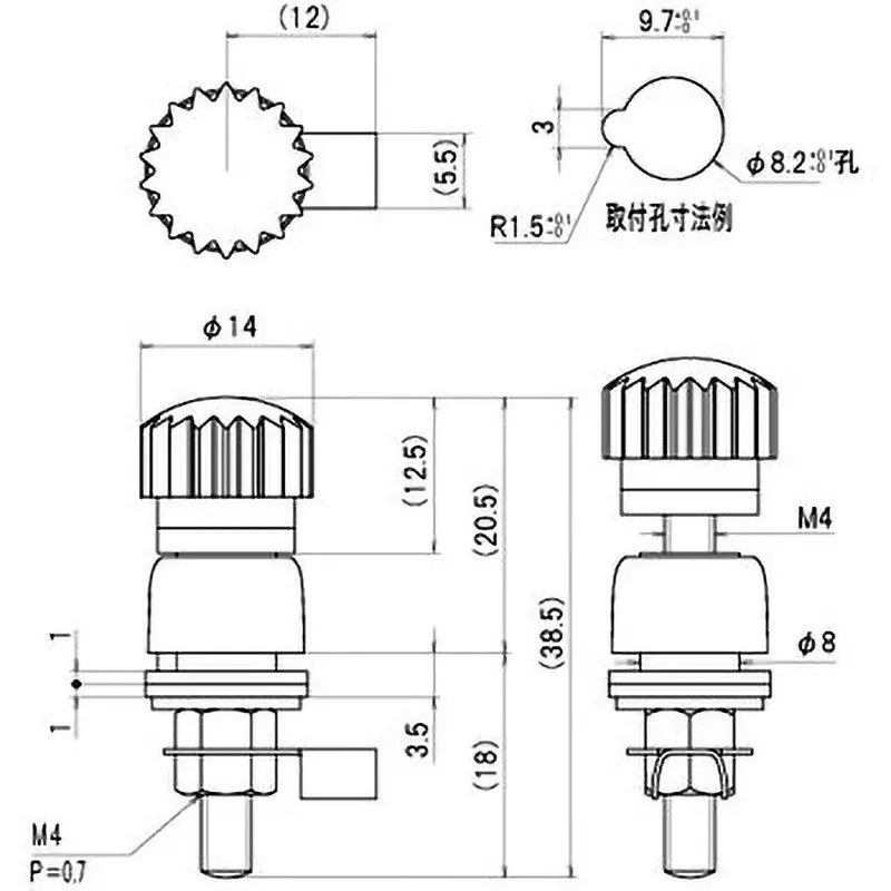 sato-parts-terminal-ac125-v-rated-voltage-10-amp-current-t-1530-b