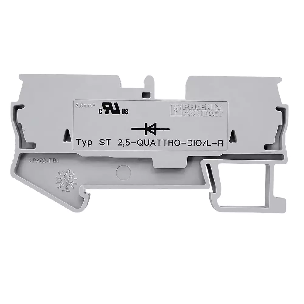 Phoenix Contact 2 Component Terminal Block, With Integrated Diode 300 V