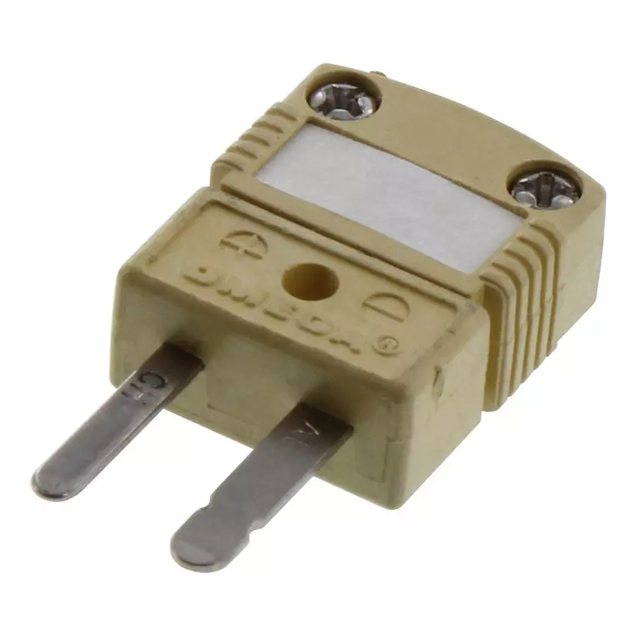 Omega Thermocouple Connector, K Type, Plug, HMPW-K-M.