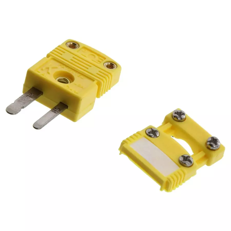 Omega Thermocouple Connector, K Type, Plug, SMPW-CC-K-M.