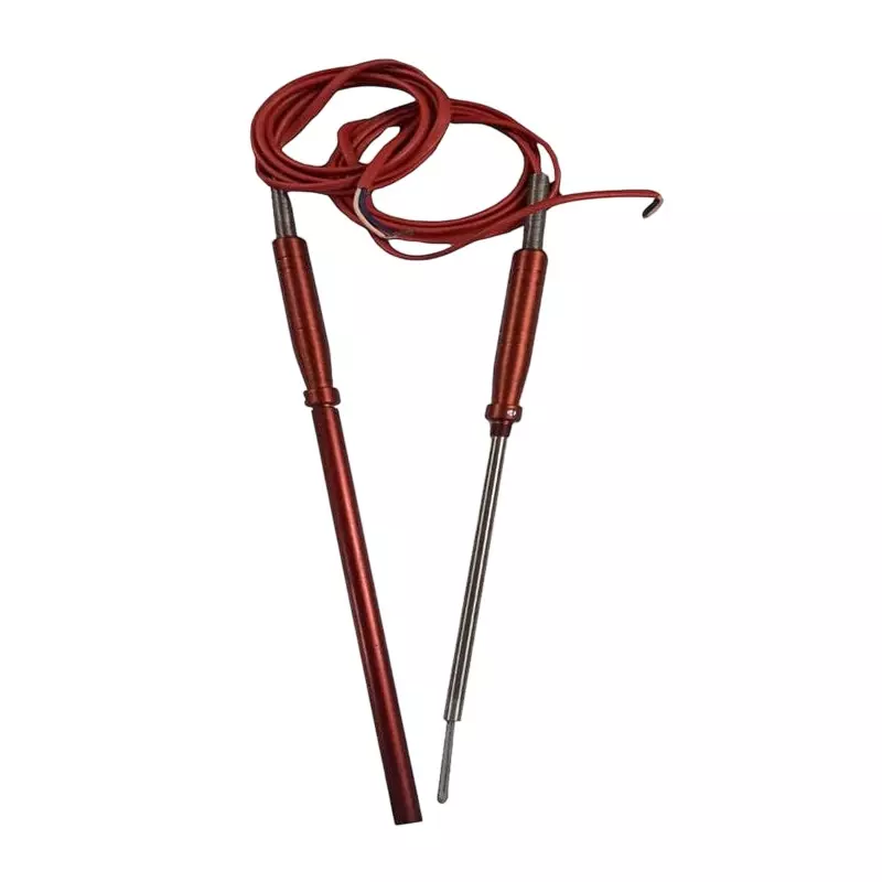 Japsin Instrumentation Economical Leaf Type Thermocouple with Handle 30x2x2 cm Stainless Steel, Heat-Resistant Construction 86 g for Industrial Use