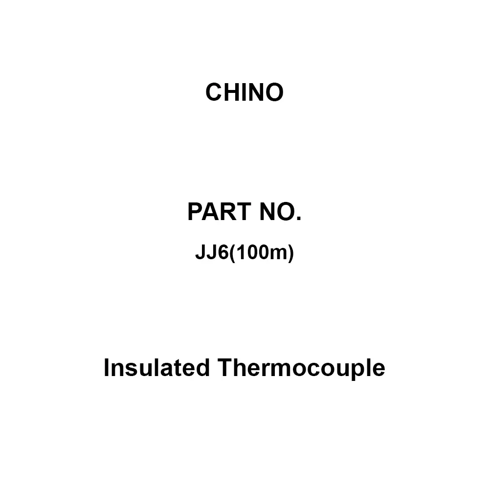 CHINO Insulated Thermocouple 100 m Length 0.32 mm Wire Dia, JJ6(100m)