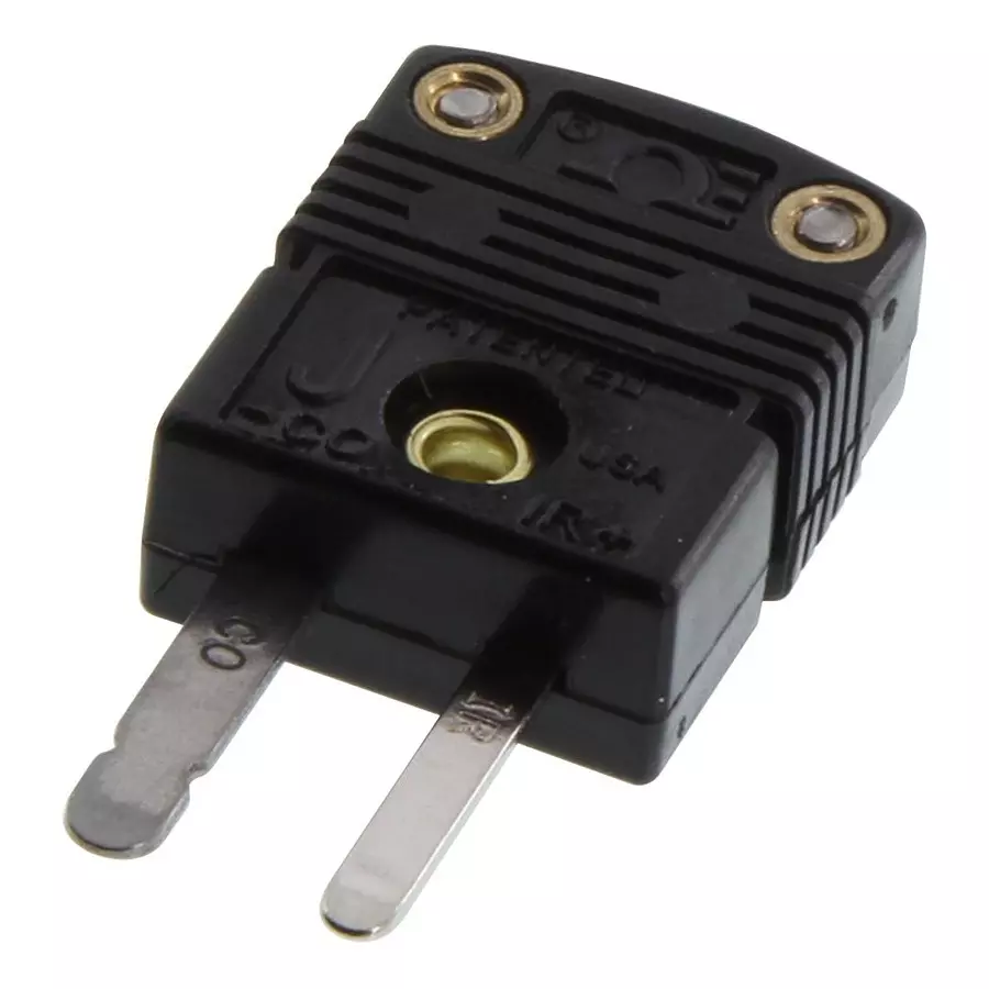 Omega Thermocouple Connector, J Type, Plug, SMPW-J-M.