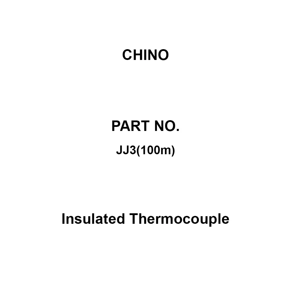 CHINO Insulated Thermocouple 100 m Length 0.32 mm Wire Dia, JJ3(100m)