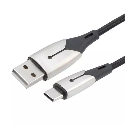 L-COM Usb Cable, 2.0 A Plug-C Plug, 9.8Ft, USBCA2LED-MM-3M