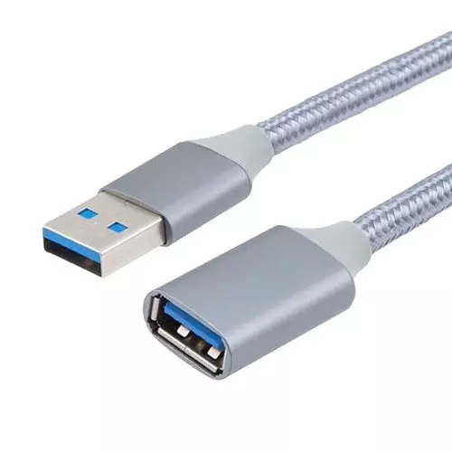 L-COM Usb Cable, 3.0 A Plug-Rcpt, 3Ft, USBCA2-MF-3FT