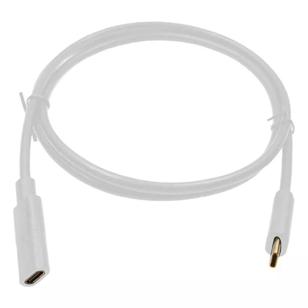 MULTICOMP PRO USB Cable Type C Plug to Type C Receptacle 1 m Length, MP-FCR72003W