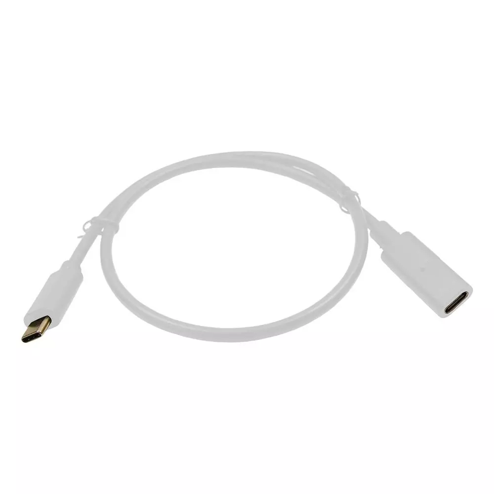 MULTICOMP PRO USB Cable Type C Plug to Type C Receptacle 500 mm Length, MP-FCR72001W