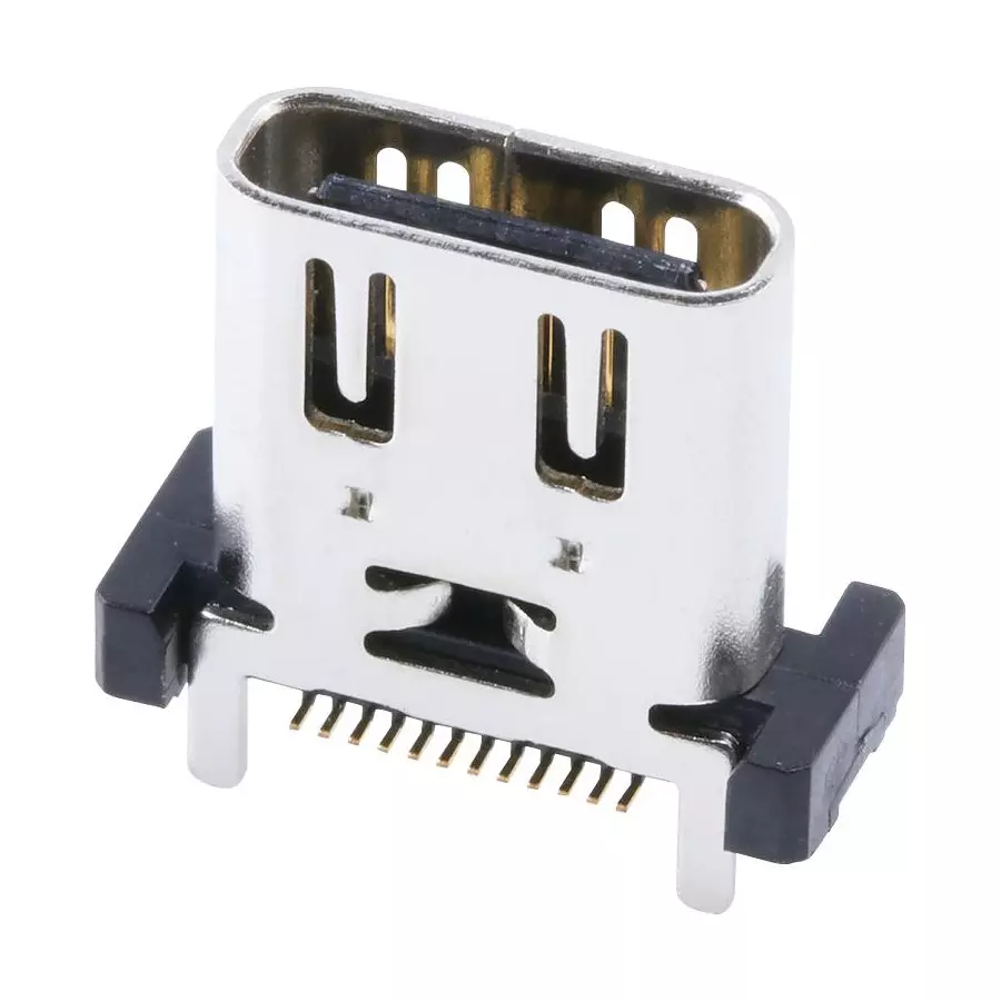 Molex USB Connector Surface Mount, Through Hole Mount Mounting, 221608-0001