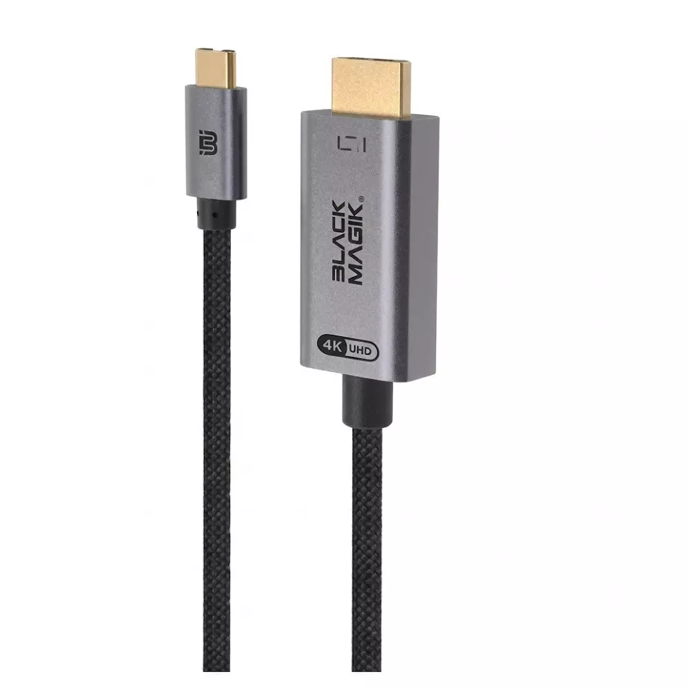 Black Magik Value & Gaming USB-C to HDMI Active Cable HDMI 2.0 Version 4K@30Hz Refresh Rate 1.8 m (6 ft) Length, BM-CH4KA2M