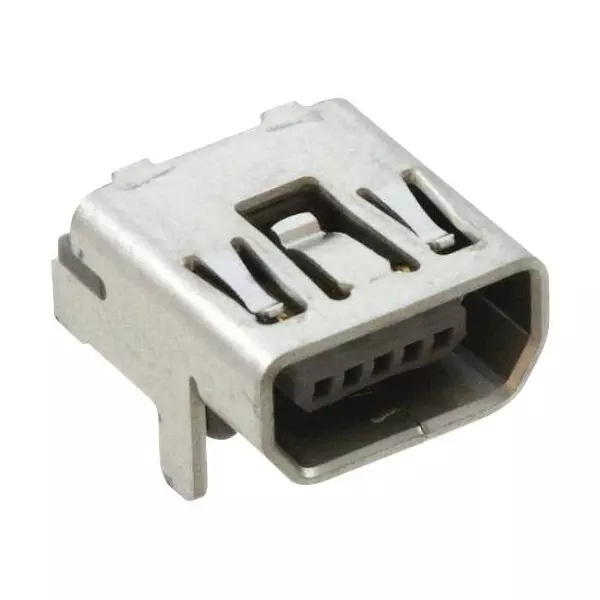 Molex Mini USB Connector Through Hole Mount Mounting, 56579-0519