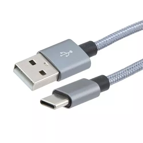 L-COM Usb Cable, 2.0 A Plug-C Plug, 1Ft, USBCA2-MM-1FT