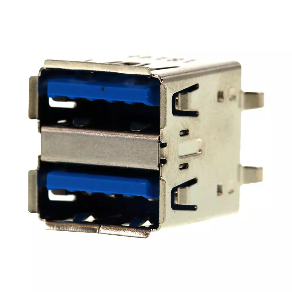 Molex Stacked USB Connector 9 Ways Positions USB 3.0 USB Standard, 48409-0003