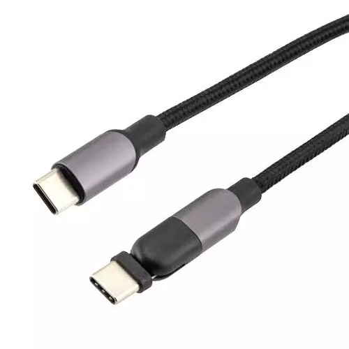 L-COM Usb Cable, 2.0 C Plug-Plug, 6.6Ft, CAU2CC100W-MM-2M