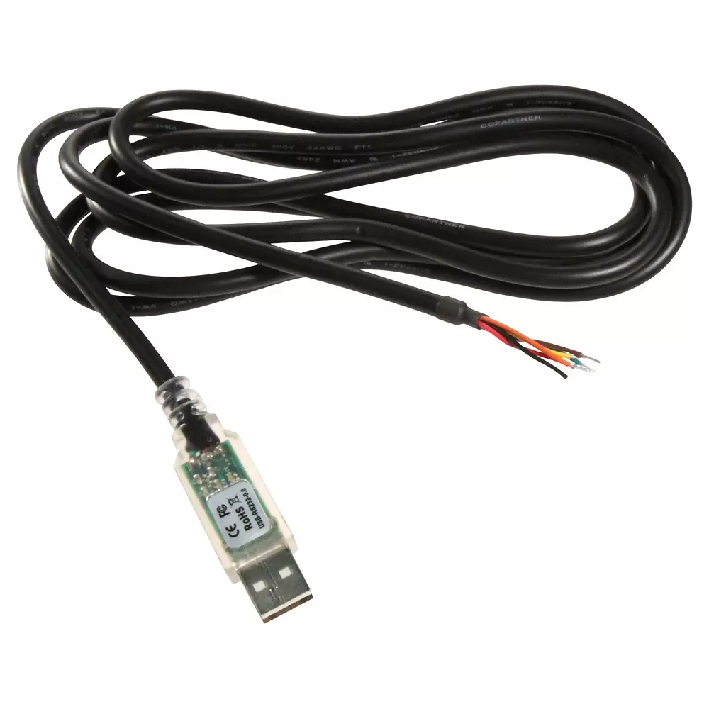 FTDI Cable, Usb/Rs232 Conv, Wire-End, 5V 1.8M, USB-RS232-WE-1800-BT_5.0