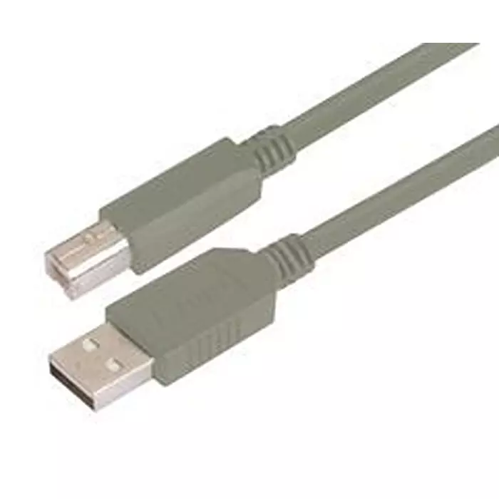 L-COM Usb Cable, 2.0 A Plug A-B, 1M, Grey, ECUSBAB-1M