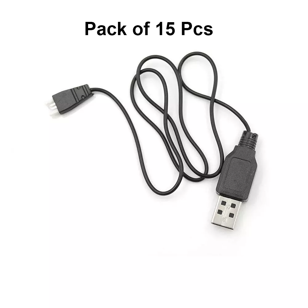 invento-usb-charger-cable-50-cm-length-dc-37-v-output-voltage-black-for-1-cell-li-po-battery-isc-1469-6-pack-of-15-pcs