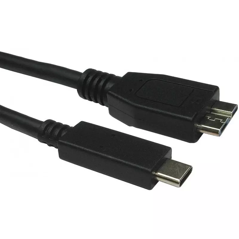 RS PRO USB Cable USB 3.1 version 2 m Black, 2863709