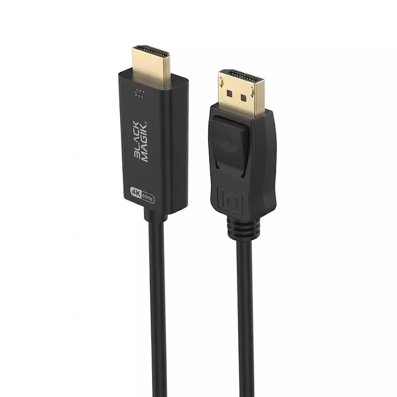 Black Magik Value & Gaming DisplayPort to HDMI Cable 4K@30Hz Refresh Rate 1.8 m (6 ft) Length, BM-DH4K2M