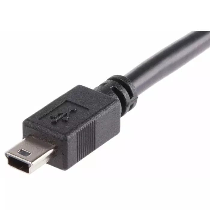 RS PRO 2.0 USB Cable Male Mini USB B to Female Mini USB B USB Extension Cable 200 mm, 1223025
