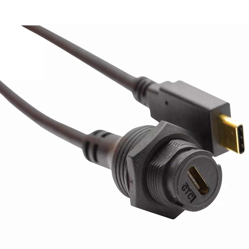 MULTICOMP PRO USB Cable C2 Panel Type C Jack to Type C Plug 2 m Length, MP011830
