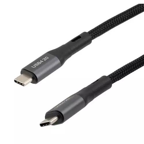 L-COM Usb Cable, 4.0 C Plug-Plug, 9.8Ft, CAU4CC-20M-3M