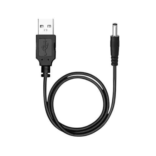 amiciTech USB to DC Converter Cable 5 V 1 A with 2.1x5.5 mm Plug 1 m Power Adapter for Routers, LED Strips, Mini Fans