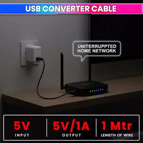 amicitech-usb-to-dc-converter-cable-5-v-1-a-with-21x55-mm-plug-1-m-power-adapter-for-routers-led-strips-mini-fans