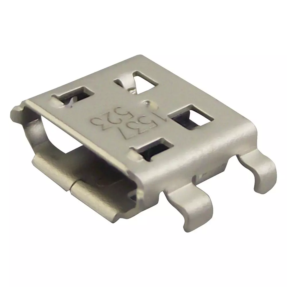 Molex Micro USB Connector Through Hole Mount Mounting, 47642-1001