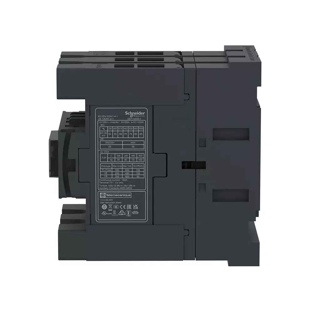 schneider-electric-deca-advanced-contactors-tesys-control-series-1-no-1-nc-auxiliary-contacts-3-pole-and-100-250-v-acdc-coil-voltage-lc1d115akue