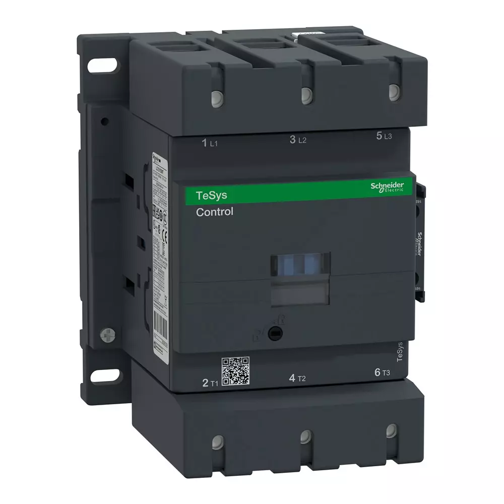 Schneider Electric Deca Advanced Contactors TeSys Control Series 1 NO + 1 NC Auxiliary Contacts 3 Pole and 48-130 V AC/DC Coil Voltage, LC1D150AEHE