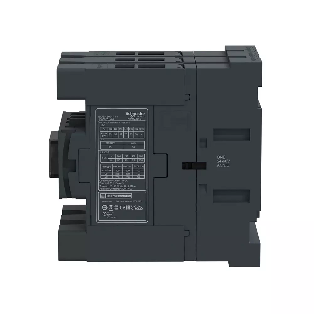 schneider-electric-deca-advanced-contactors-tesys-control-series-1-no-1-nc-auxiliary-contacts-3-pole-and-24-60-v-acdc-coil-voltage-lc1d115abne