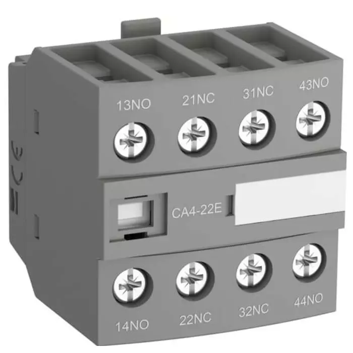 ABB Auxiliary Contact Block, 4 Contact, 4NC, Front Mount, 1SBN010140R1104