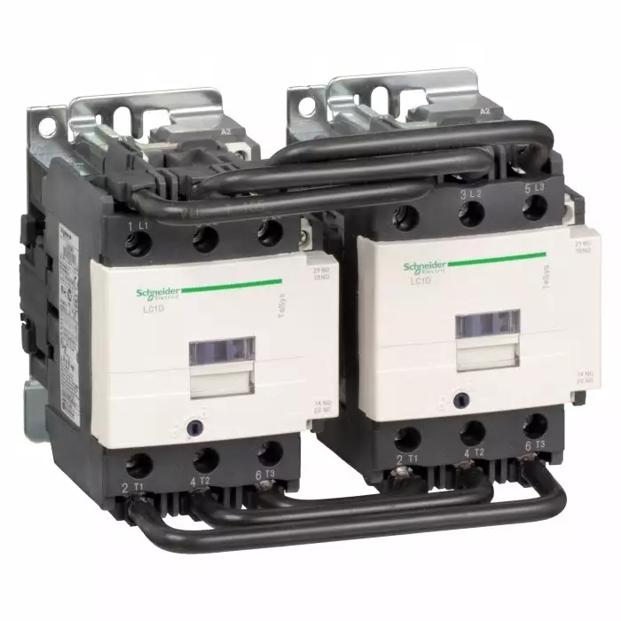 Schneider Electric LC2D Tesys D 3 Pole 1NO+1NC 80 A Reversing Contactor, LC2D80B7