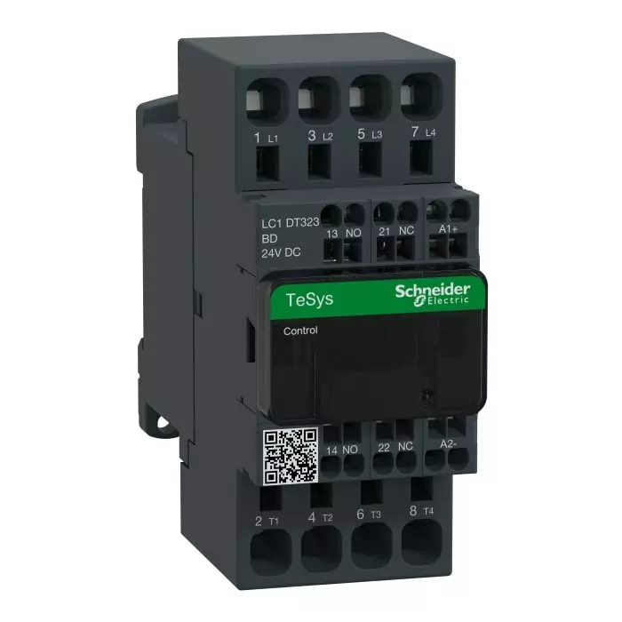 Schneider Electric LC1D Tesys D 4 Pole 1NO+1NC 32 A Changeover Contactor, LC1DT323BD