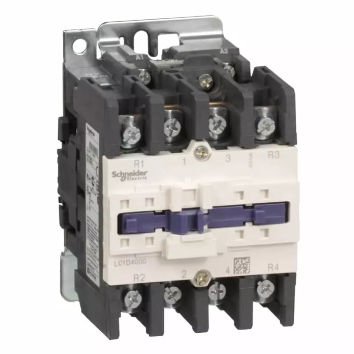 Schneider Electric LC1D Tesys D 4 Pole 1NO+1NC 60 A Changeover Contactor, LC1D40008E5