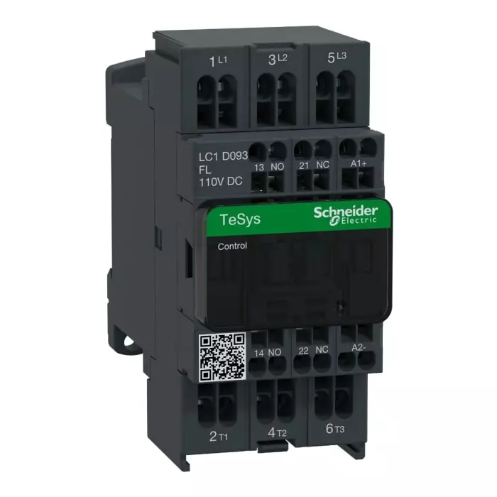Schneider Electric LC1D Tesys D 3 Pole 1NO+1NC 9 A Changeover Contactor, LC1D093FL