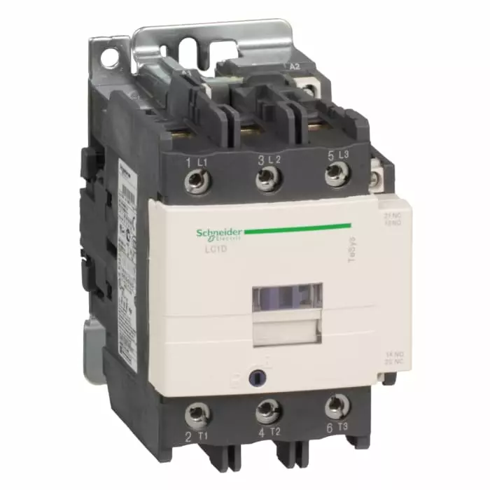 Schneider Electric LC1D Tesys D 3 Pole 1NO+1NC 80 A Changeover Contactor, LC1D80Q7