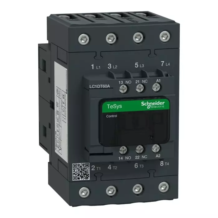 Schneider Electric LC1D Tesys D 4 Pole 1NO+1NC 60 A Changeover Contactor, LC1DT60AD7