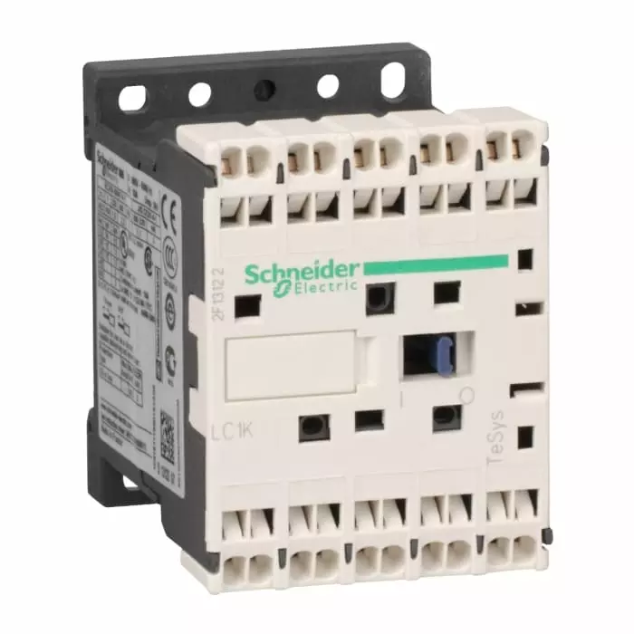Schneider Electric LC1K TeSys K 3 Pole 1NO+1NC 6 A Changeover Contactor, LC1K06013FE7