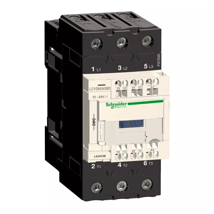 Schneider Electric LC1D Tesys D 3 Pole 1NO+1NC 65 A Changeover Contactor, LC1D65A3E7